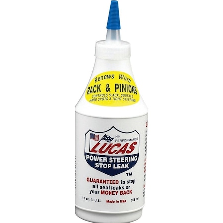 Lucas Oil 12 Oz. Power Steering Leak-Stopper Fluid LUCA10008